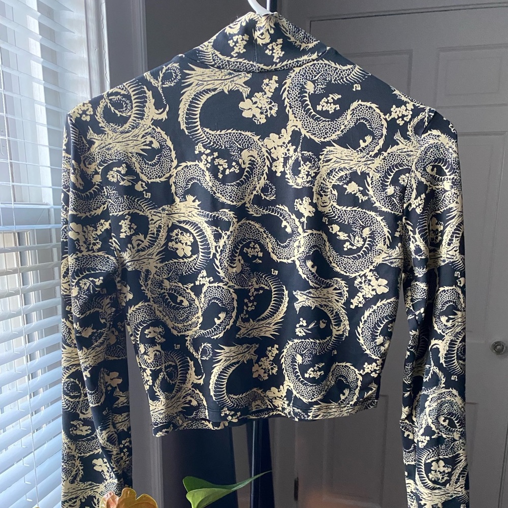 Printed long sleeve tee